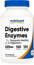 Nutricost Digestive Enzymes 620mg, 120 Kapsułki - Kompletny suplement Digestive Enzyme
