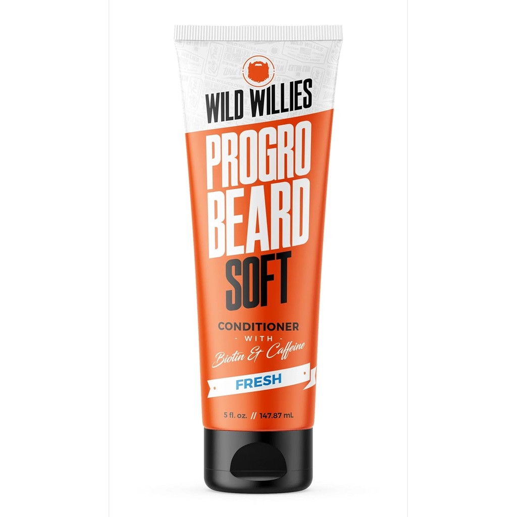 Dzikie Willies Beard Conditioner for Men - z Biotin & Caetine dla miękkich, Zdrowy wzrost - Made in USA - Teraz większa w 5 Oz Tube w tej samej cenie - Wielki Beard Softener dla mężczyzn grube włosy