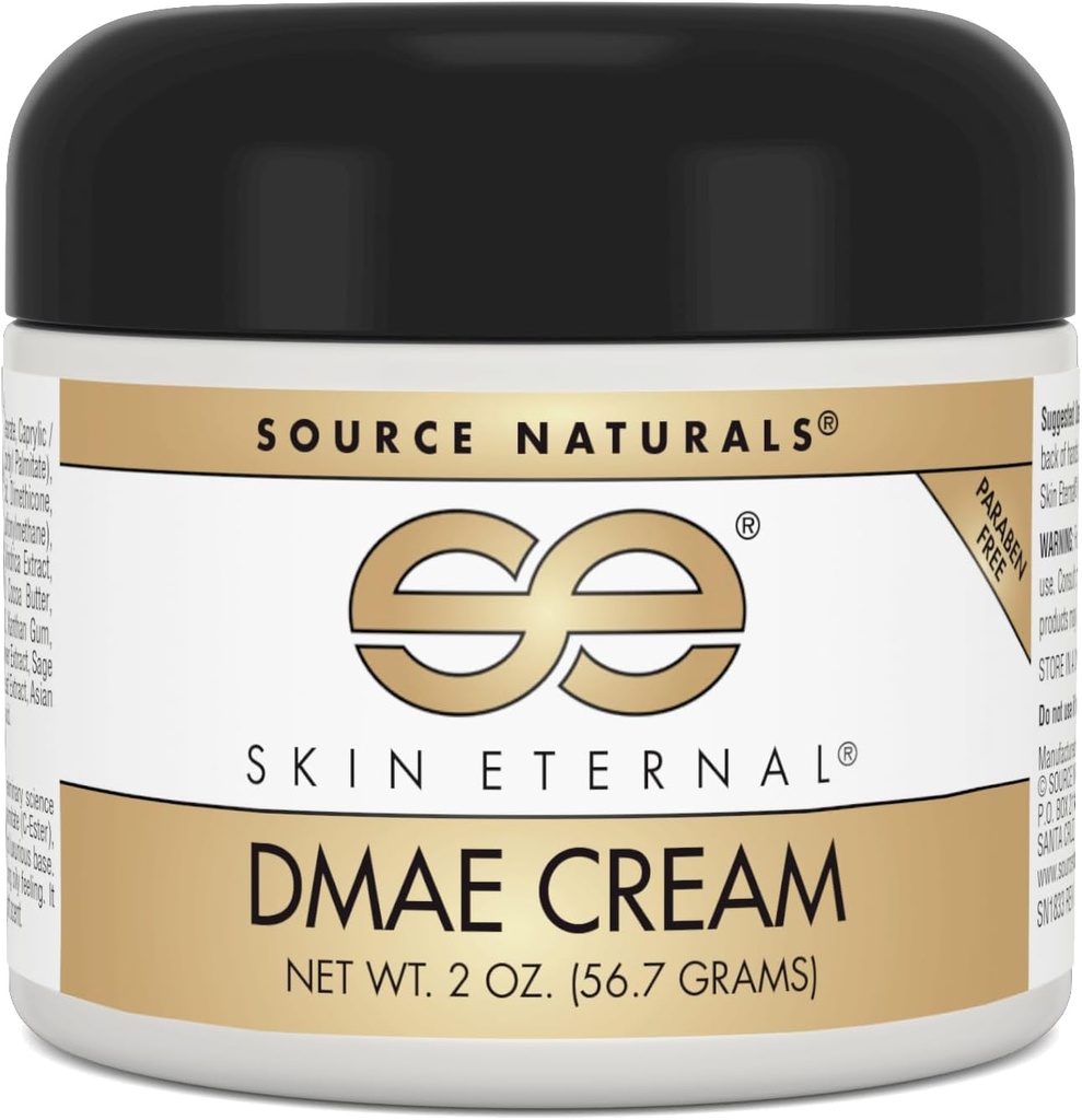 Źródło Naturals Skóra Wieczny krem DMAE, Paraben Free - 2 oz