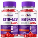 (2 Pack) UltraQuick Max + ACV Gummies, Wyższa potencja, Oficjalna Ultra Quick Max + Gummies, 2X Stronger Apple Cider Gummy Ocet, 2 Miesiące dostaw