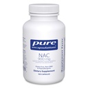 Pure Encapsulations NAC 900 mg - N- Acetylo Cysteina Acid Supplement for Lung & Immune Support, Liver & Antioksydants * - 120 Kapsułki