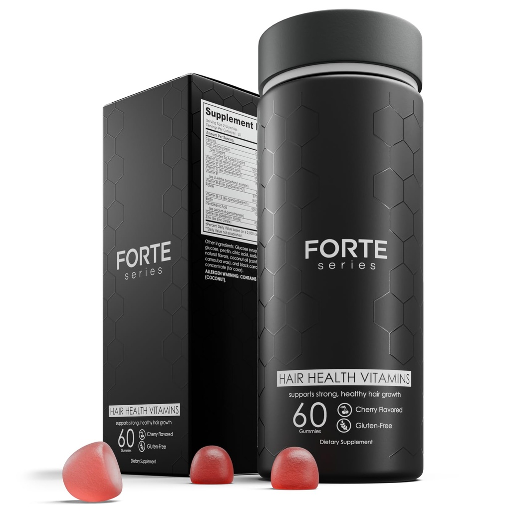Biotin- Boosted Gummies włosów: Odblokować Healthier, Fuller Hair z podstawowych witamin C, D & E