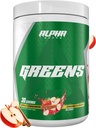 Alpha Supps - Alpha Greens Supplement Equipment 124; Fruit & Vegetable Superfood Proszek Equipment 124; Ponad 40 Natural Plant Based Ingredients Equipment 124; Prebiotic & Probiotic Digestive Support Blend - 30 Servings (Apple Cynamon)