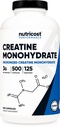 Nutricost Zmikronizowany Kreator Monowodzian 3,000 mg 500 Kapsułek, 125 Służb, 750mg Monowodzianu Kreatyny Na Kapsułkę