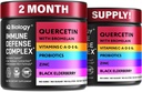 Quercetin with Bromelain - Premium Quercetin Bromelain kapsułki do immunologicznego wsparcia * - Bromelain Quercetin Supplement - Non GMO Quercetin - 2 opakowania (120 kapsułek)