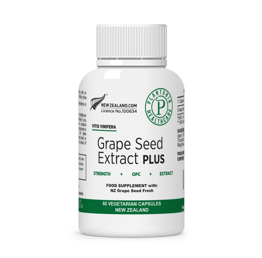 Ekstrakt z nasion winorośli 500 mg z 93% polifenolami - 120: 1 60,000mg siła, 60 kapsułek - 2 miesiące dostawy - GMO & Gluten Free - Ekstrakty polifenoli