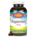 Carlson - żele magnezu, 400 mg magnezu na Softgel, Heart & Muscle Support, Magnezu żel Czapki, funkcji jelita, suplement magnezu, 250 Softgels
