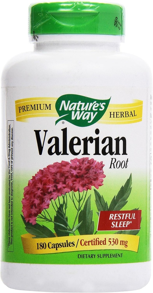 Nature 's Way Valerian Root, (Żelatyna) Kapsułki 180 ea