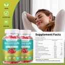 1 Opakowanie Gummies glicynian magnezu dla dorosłych i dzieci, Najlepszy suplement magnezu Gummy do snu, Stres & Mięśnie Relief & Nerve Zdrowie, 60 Liczby Gummies spokojne