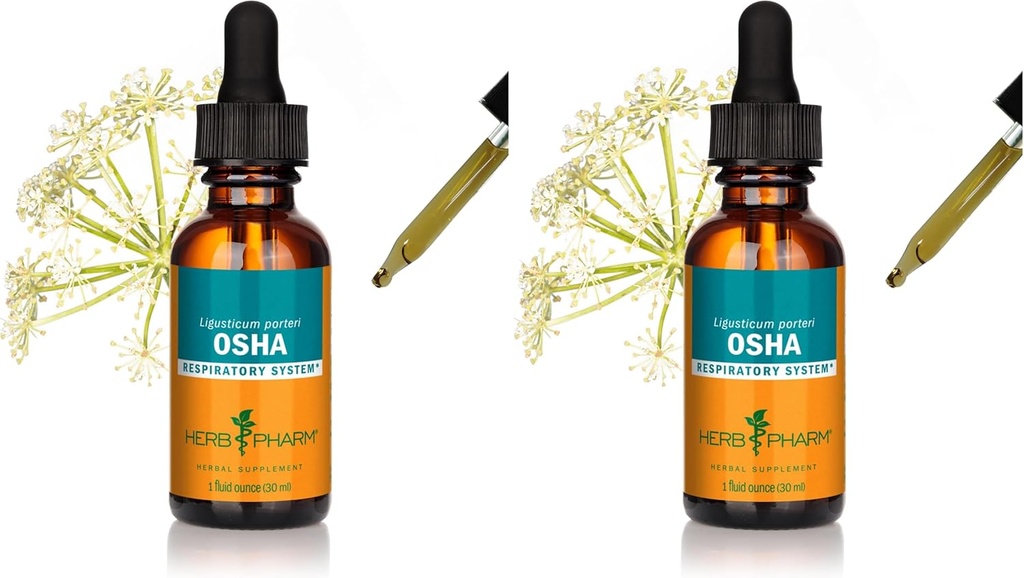 Herb Pharm OSHA Liquid Extract for Research Support - 1 unce (opakowanie po 2)
