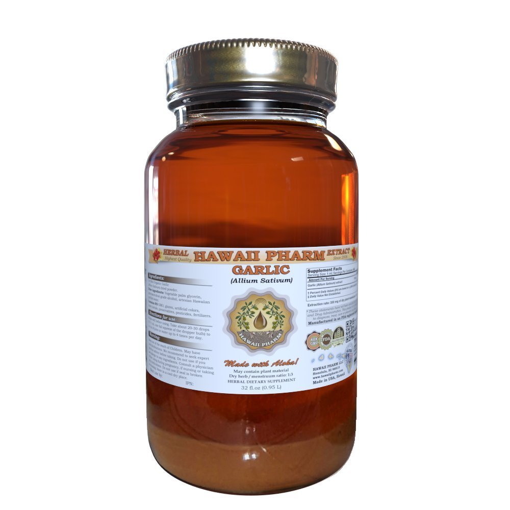 Hawaii Pharm Garlic (Allium sativum) Liquid Extract 32 Oz