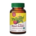 MegaFood Blood Builder Żelazo suplement dla kobiet i mężczyzn - Zwiększyć poziom żelaza bez skutków ubocznych - Zwalczanie zmęczenia - Witamina B12, Kwas foliowy i Witamina C - Wegan - 60 Mini tabletki (30 Służenie)