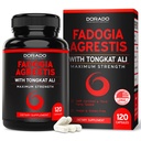 Fadogia Agrestis i Tongkat Ali Supplement Performance Blend - (120 Kapsułek) - Maksymalna wytrzymałość - Napęd, Athletic Performance & Muscle Mass - Gluten Free, Non-GMO, Vegan Capsules - USA Made