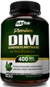Nutric Flair DIM Supplement 400mg with Bioperine, 120 kapsułki - Diindolilometan - Estrogen Metabolic Support & Hormon Balance, Menopauza, PCOS, trądzik i pielęgnacja skóry dla mężczyzn i kobiet - Porównaj do 300 mg