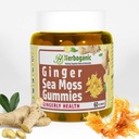 HERBOGANIC Gummies imbirowy mech morski - Herbal Support for Immune & Digestive Health - Plant- z napędem, Gluten- Free & Vegan- Friendly - 60 Count