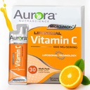 Aurora Nutrascience Micro-Pack Liposomalna Witamina C, Wsparcie immunologiczne, 1000 mg na Podawanie, Bez glutenu, Nie-GMO, 30 Jednoporcjowe opakowania, 21.7 oz