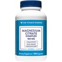 Witamina Shoppe Magnezu Citrate Complex 160MG, Suplement mineralny, który wspiera kości, Zęby i produkcja energii (300 kapsułki)