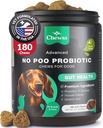 Coprophagia Deterrent - No Poo Chews for Dogs - Psy Probiotyki dla zdrowia trawiennego z enzymami - Psie stolce Deterrent - Digestive, Dental, Gut & Immune Health Treats - No Poop Eating
