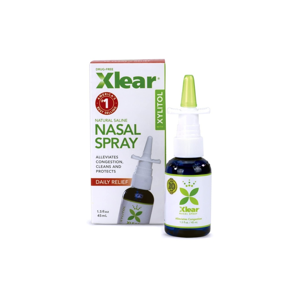 Xlear Natural Nasal Spray z Xylitol, 1,5 fl oz (Opakowanie po 1)