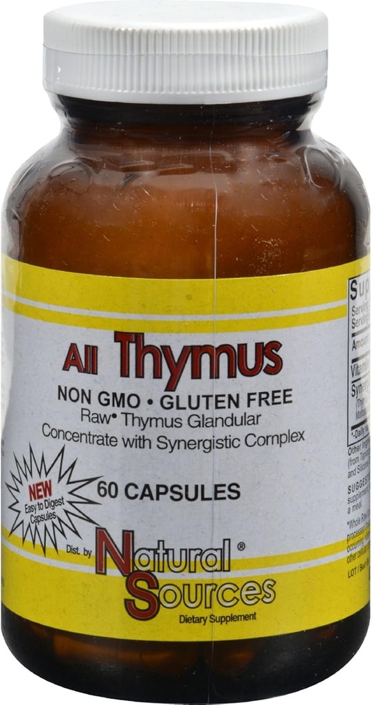 Źródła naturalne Wszystkie kapsułki Thymus 60