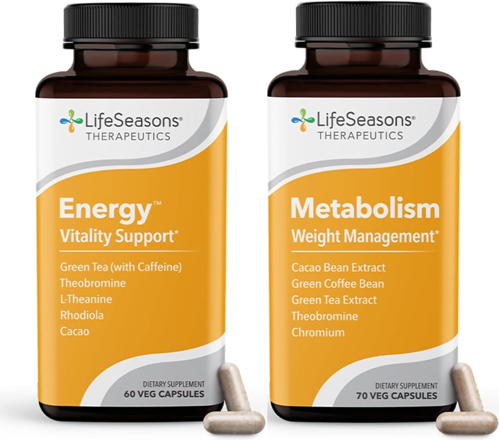 Metabolizm Kontrola masy ciała i energii Suplement wzmacniający - Naturalny Appetite Supressant - Odżywki - Zielona herbata, Fasola kawa, Chrom, Cacao & Theobromine - 130 Kapsułki