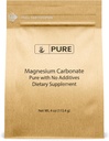 Czyste składniki oryginalne Karbonian magnezu (4oz) Suplement magnezu, Nie-GMO, Wielofunkcyjny