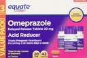Równanie Omeprazol 20 Miligram, Reduktor kwasowy, Opóźnione uwolnienie, 42 tabletki