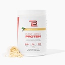 TB12 Plant Based Protein Powder by Tom Brady, 24 g Vegan Pea Protein, Low Sugar, Low Carb, Non-GMO, Meal Replacement, Keto Friendly, Paleo, Sugar Free, Vanilla Flavor (30 Servings / 2.12lbs)