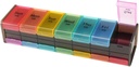 Bardzo duży tygodniowy pill organizator, GrnPeak Jumbo 7- Day Witamina Organizator 2 razy dziennie do trzymania leków, Cod wątroby oleju i suplementów