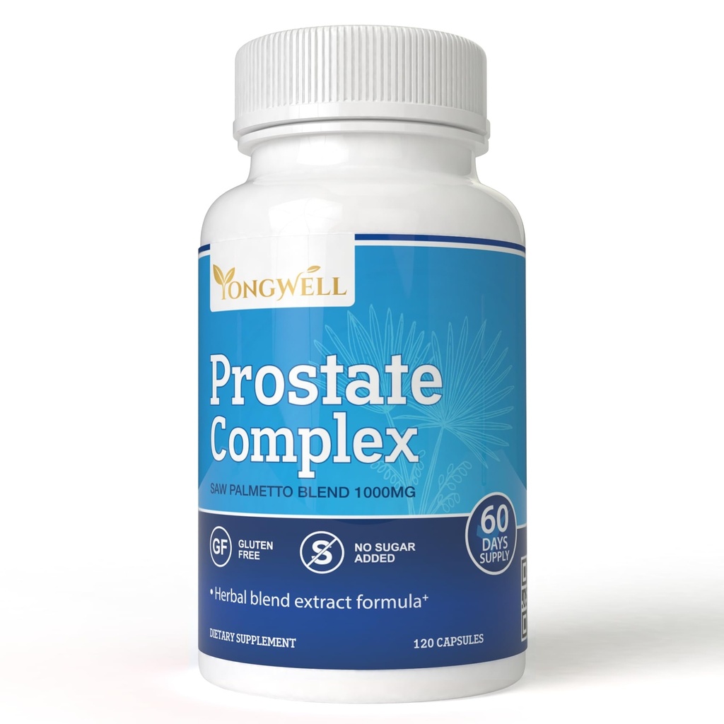 Prostate Complex, Saw Palmetto Blend 1000mg (120 kapsułek)