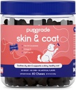 Supgrade Skin & Coat Soft Chew Suplement dla psów - Wspiera zdrową skórę, płaszcz i funkcję immunologiczną - Bogaty w naturalny olej rybny, kwasy Omega tłuszczowe i witaminy - 60 Soft Chews