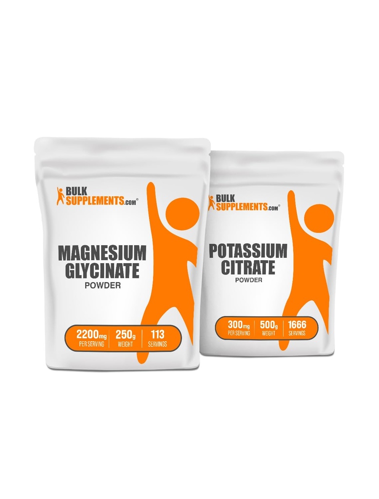 Magnezu Glicynian 250g + Cytrynian potasu 500 g Pasek