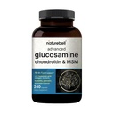 NatureBell Advanced Glucozamine Chondroitin MSM Supplement, 240 Kapsułki 124; 10- in-1 Joint Support Complex - with Hyaluronic Acid, Collagen, Turmeric, Boswellia, & More - Non-GMO