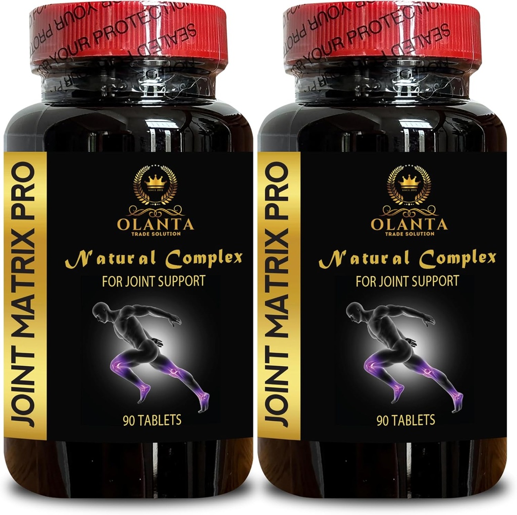 Joint Matrix PRO Complex - Kolano i suplementy wspólne, Full Joint i mięśni szkieletowych Matrix, Codzienne mieszanki Wellness - 2 butelki