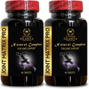 Joint Matrix PRO Complex - Kolano i suplementy wspólne, Full Joint i mięśni szkieletowych Matrix, Codzienne mieszanki Wellness - 2 butelki