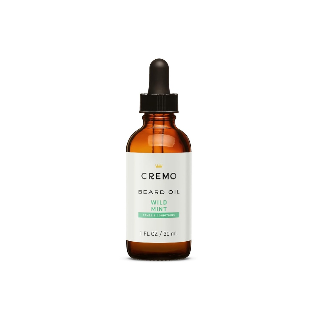 Cremo Beard Oil, Revitalizing Wild Mint, 1 fl oz - Przywrócenie naturalnej wilgoci i zmiękczyć swój broda pomóc Relieve Beard Itch