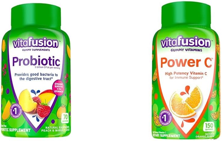 Witafuzja Probiotyczne i witaminy C Gumy Suplementy, 70 Hrabia i 150 Hrabia