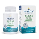 Nordic Naturals Algae DHA - 60 Soft Gels - 500 mg Omega-3 DHA - Certified Vegan Algae Oil - Plant- Based DHA - Brain, Eye & Nerwowy System Wsparcia - Non-GMO - 30 Służenie