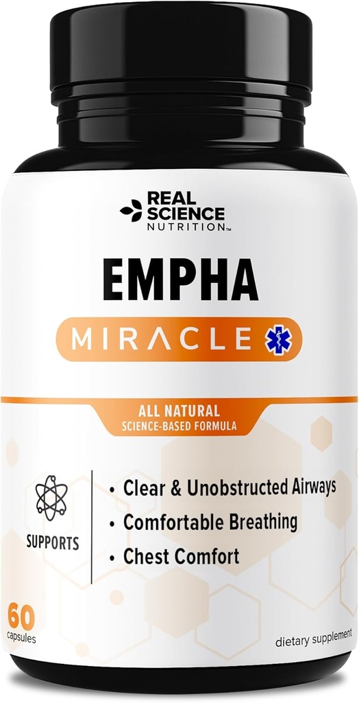Oferuje Empha Cud, Oddychaj Easy z zmniejszonym mucus i kaszel, Natural Supplement for Research Health and Relief