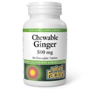 Czynniki naturalne Ginger do żucia 500Mg, 90 CT