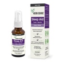 Pomoc senna, Płynna Melatonina, Naturalne zioła, Spokój, Restful, Spray doustny, 1 oz, Bez narkotyków, 60 Służenie