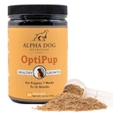 Alpha Dog Nutrition OptiPup All- in-1 Puppy Multivitamin Zawiera 31 Superfoods Włączając Probiotyki i Prebiotyki do wsparcia trawiennego, Skóra i zdrowie immunologiczne, i optymalny wzrost (60 Służenia)