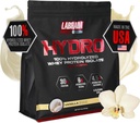 Labrada Hydro 100% Czysty hydrolizowany proszek z izolatu białka serwatki, Laktoza wolna, Glutamina, Najszybsza serwatka dostępna, Natychmiastowe mieszanie, Pyszny smak 48 Słupki 4lb (Vanilla)