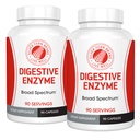 Silver Fern Brand Ultimate High Potency Digestive Enzym Supplement - 2 Butelki - 100% Pokrycie jelit - Digestive Comfort - Poprawa tolerancji żywności