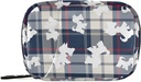 Plaid Scottish Dog Pill Box 7 Day Pill Case Travel Pill Organizer Bag z Zipper Portable Weekly Case Compact Rozmiar dla posiadacza suplementu witaminy