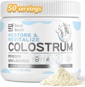 Colostrum Supplement Powder for Humans - Organic Bovine Colostrum Supplement for Gut Health, and Immune Support - Unflavored (73 Servings)