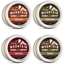 Beard Balm Variety Pack - 4 Naturalne próbki (1 oz każdy) z Argan Oil, Shea Masło, Olej kokosowy & Jojoba Oil - Bogate w witaminy i minerały