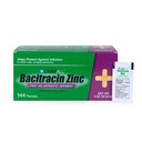 CareAll Bacitracin Antibiotic Cynk Ointment (144 Pack), 0.9gr Foil Packet. Maść o pierwszej pomocy, która zapobiega infekcjom drobnych cięć, łusek i oparzeń