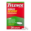 Tylenol Sinus Ciężki dzień zimny & Flu Lekarstwa ulgowe Caplets, Non- Drowsy Reliever Pain, Fever Reducer Expectorant & Decongestant, Acetaminofen, Guaifenesin & Fenylephrine HCl, 24